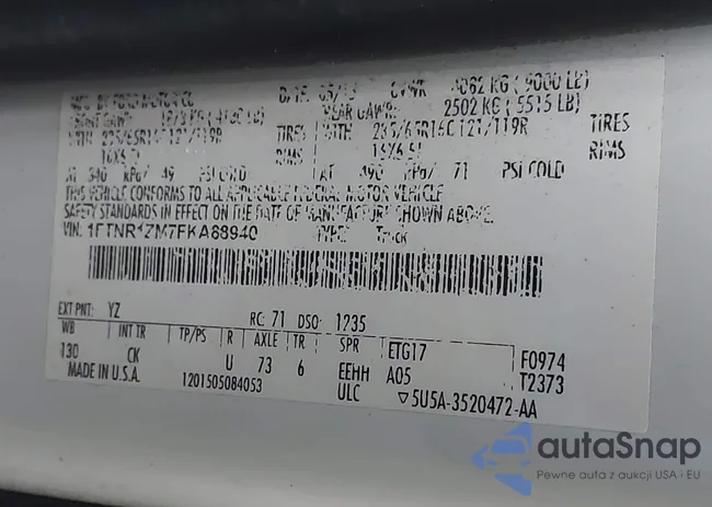 1FTNR1ZM7FKA88940: 42779738