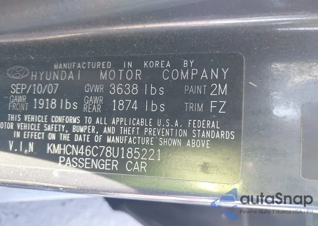 KMHCN46C78U185221: 42779805