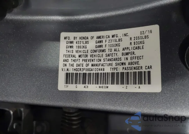 1HGCR2F56GA133448: 42781170