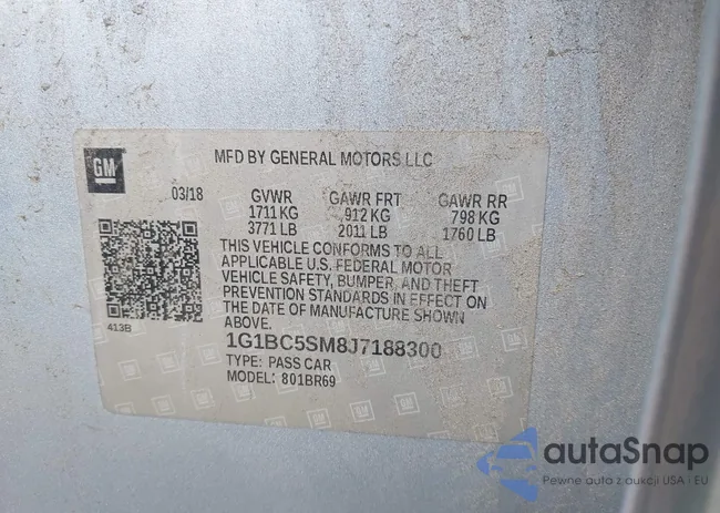 1G1BC5SM8J7188300: 42781204