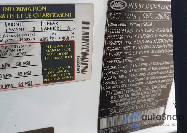 SALWG2FV3HA133967: 42781239