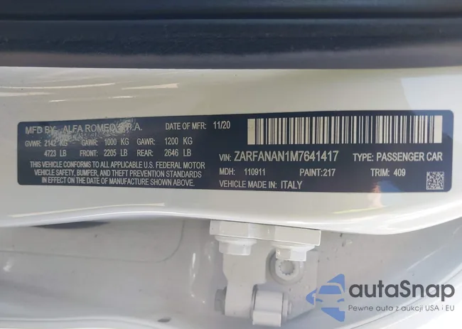 ZARFANAN1M7641417: 42781259