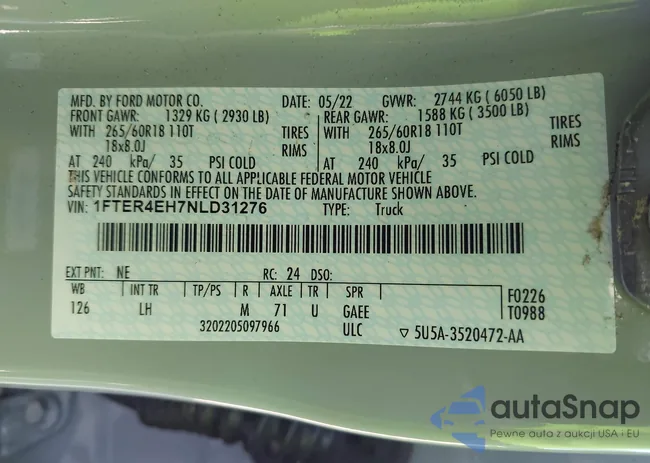 1FTER4EH7NLD31276: 42781375