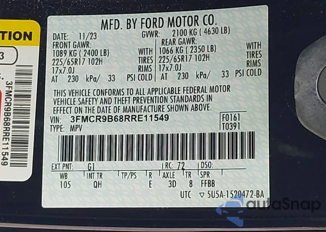 3FMCR9B68RRE11549: 42781381