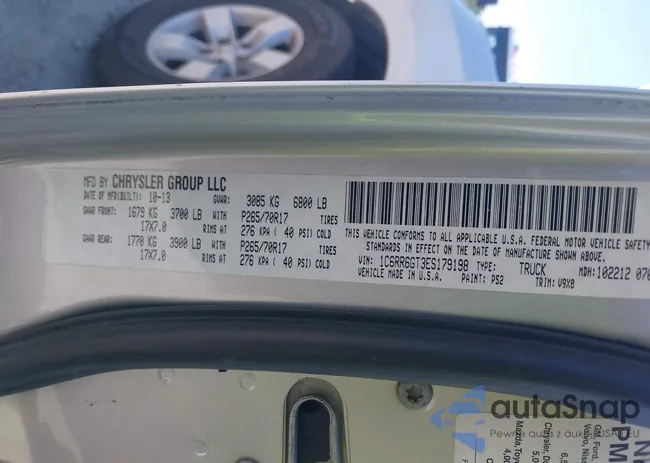 1C6RR6GT3ES179198: 42780810