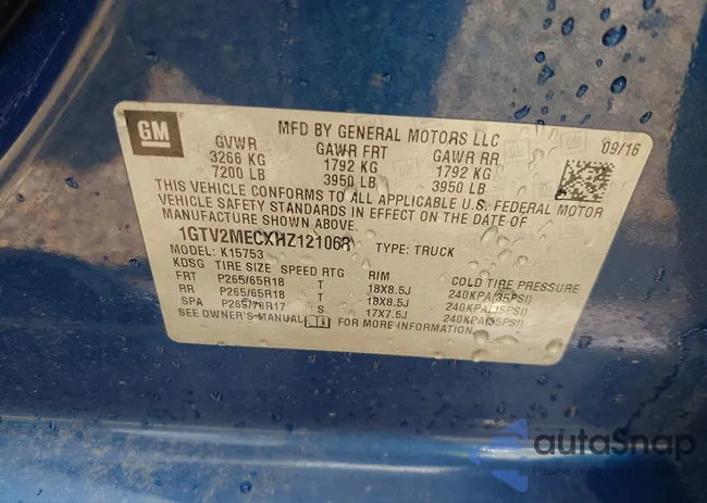 1GTV2MECXHZ121068: 42780869