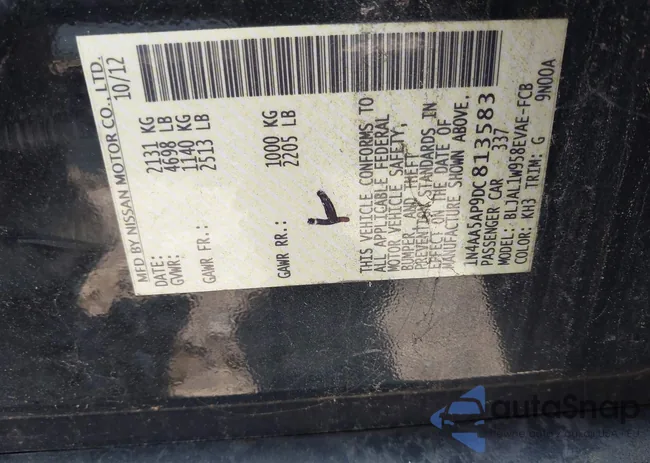 1N4AA5AP9DC813583: 42782110