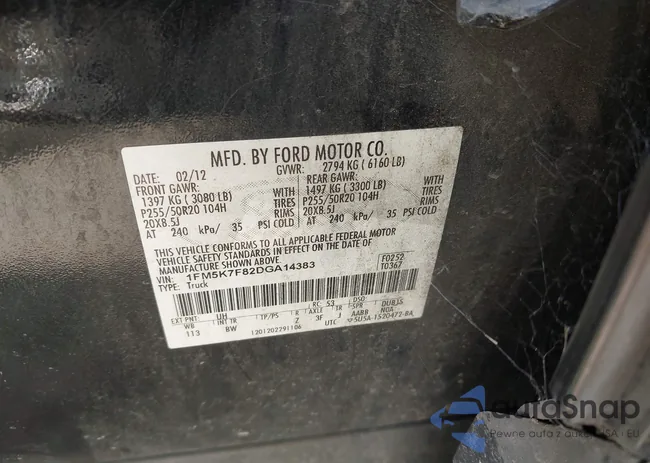 1FM5K7F82DGA14383: 42782136