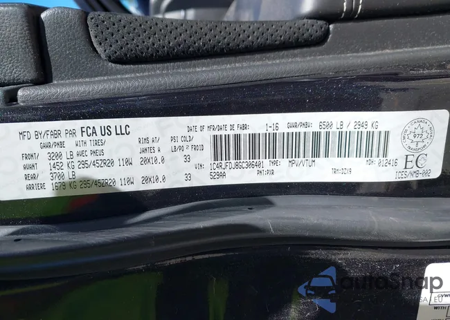 1C4RJFDJ8GC306401: 42782259