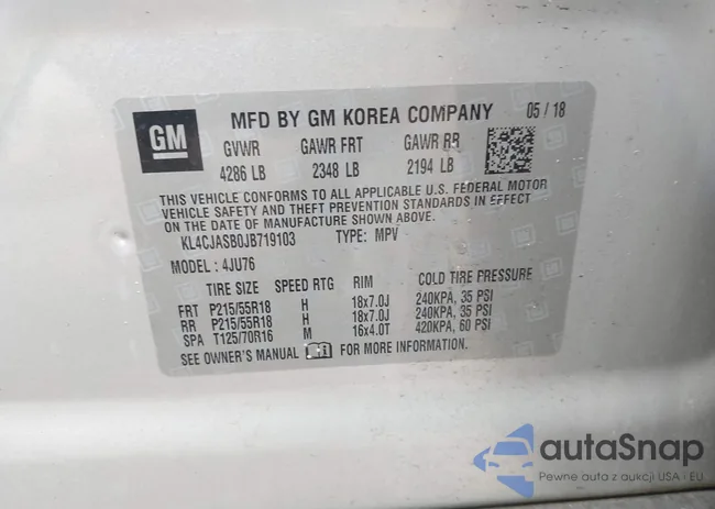 KL4CJASB0JB719103: 42781715