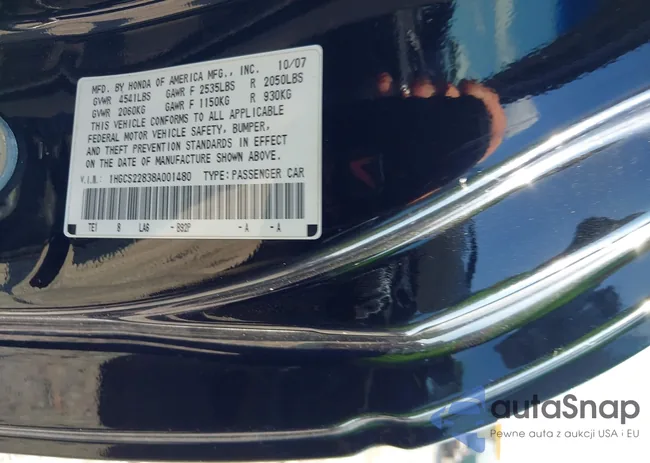 1HGCS22838A001480: 42781728