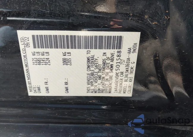 1N4AA6EV0PC501588: 42781903