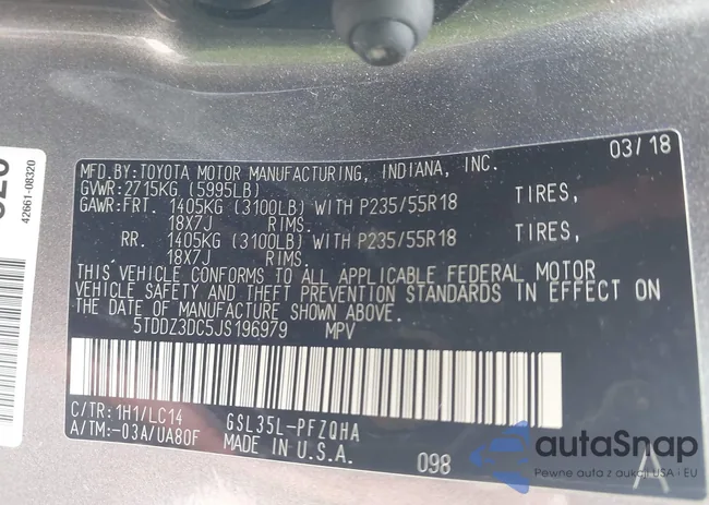 5TDDZ3DC5JS196979: 42783004