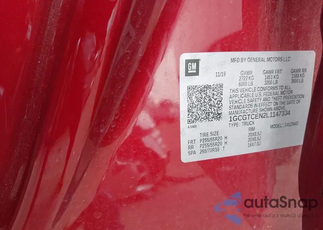 1GCGTCEN2L1147334: 42783149