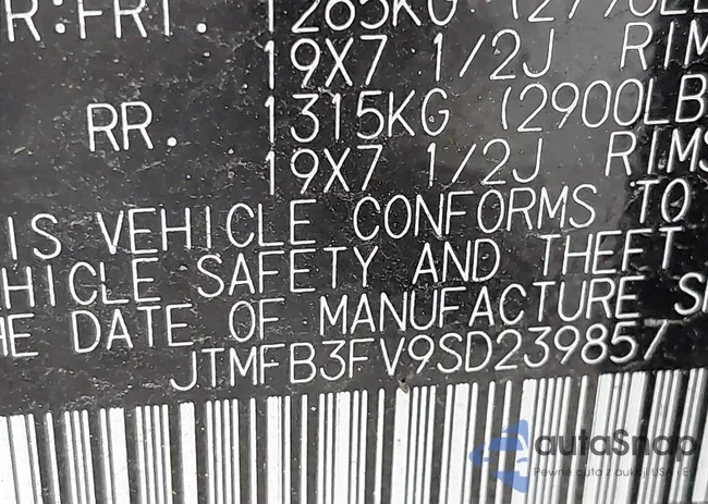 JTMFB3FV9SD239857: 42783392