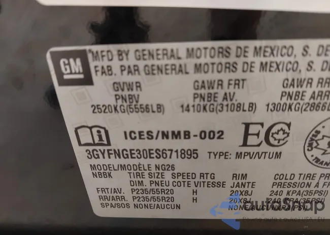 3GYFNGE30ES671895: 42783585