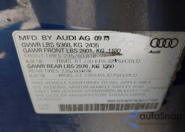 WA1CFAFP7EA037385: 42782902