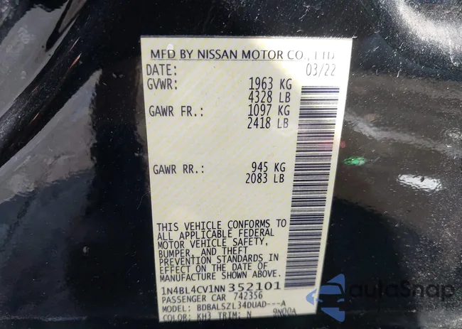 1N4BL4CV1NN352101: 42782929