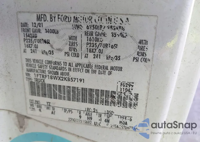 1FTRF18WX2KB57191: 42782975