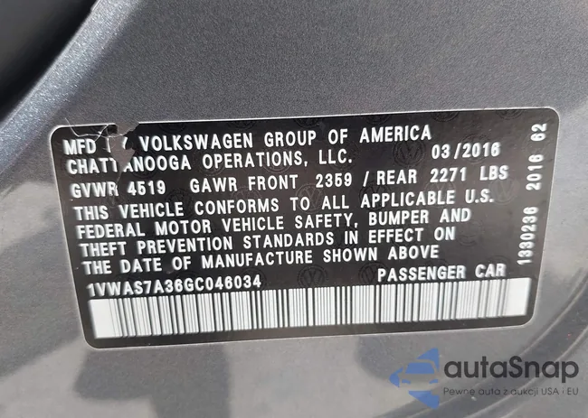 1VWAS7A36GC046034: 42784294