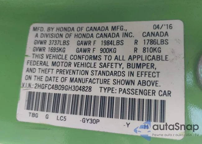 2HGFC4B09GH304828: 42783746