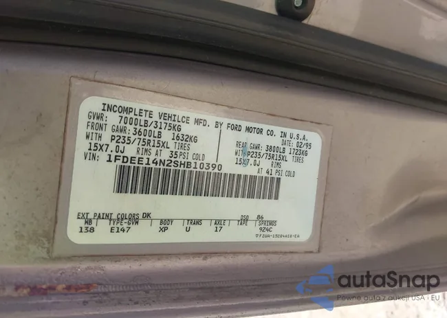 1FDEE14N2SHB10390: 42785151