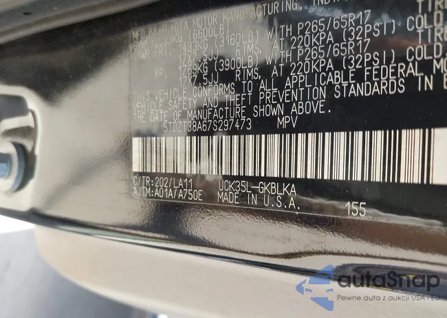 5TDZT38A67S297473: 42784807