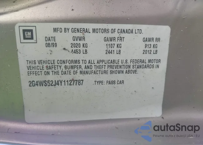 2G4WS52J4Y1127787: 42784818