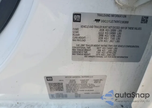 1GC1YLE7XRF216369: 42786042