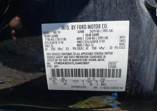 1FMSK8DH7LGA63881: 42786071