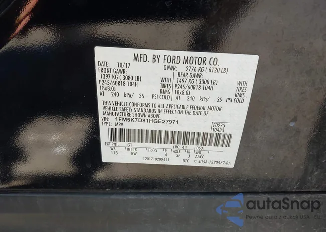 1FM5K7D81HGE27971: 42786430