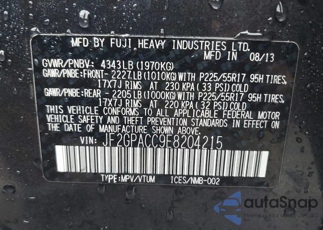 JF2GPACC9E8204215: 42786526