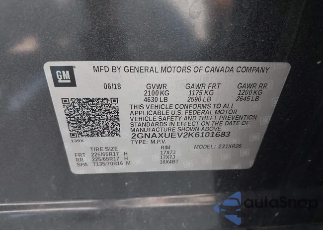 2GNAXUEV2K6101683: 42786557