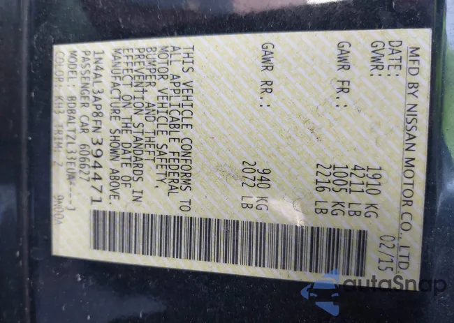 1N4AL3AP8FN394471: 42785689