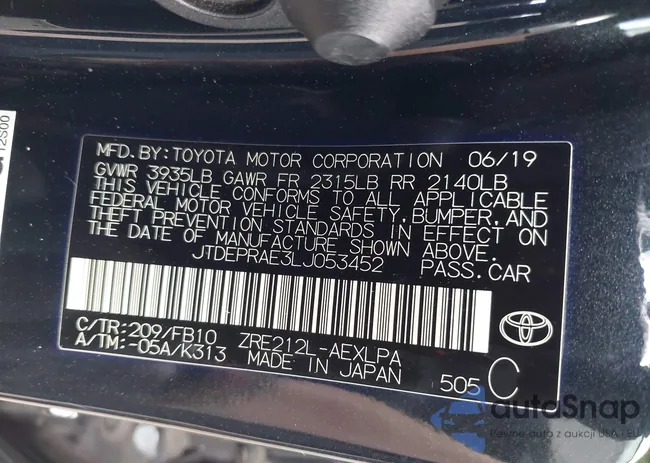 JTDEPRAE3LJ053452: 42785781