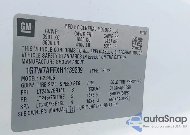 1GTW7AFFXH1339209: 42786977