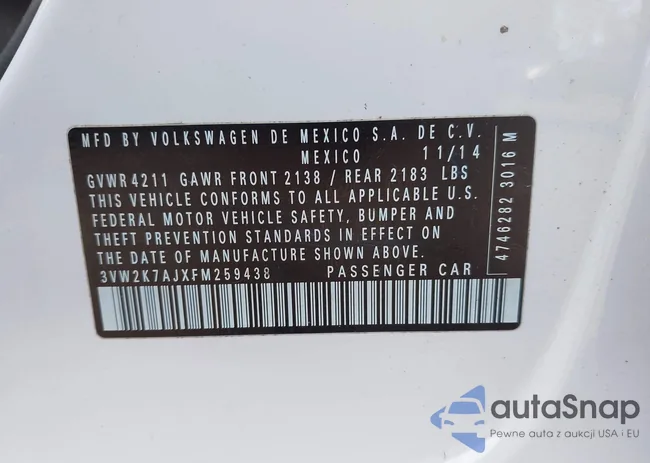 3VW2K7AJXFM259438: 42786978