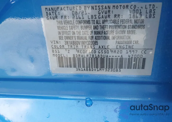 3N1AB8DV1MY323085: 42787139