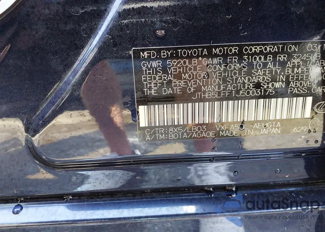 JTHB5LFF1J5003175: 42787227