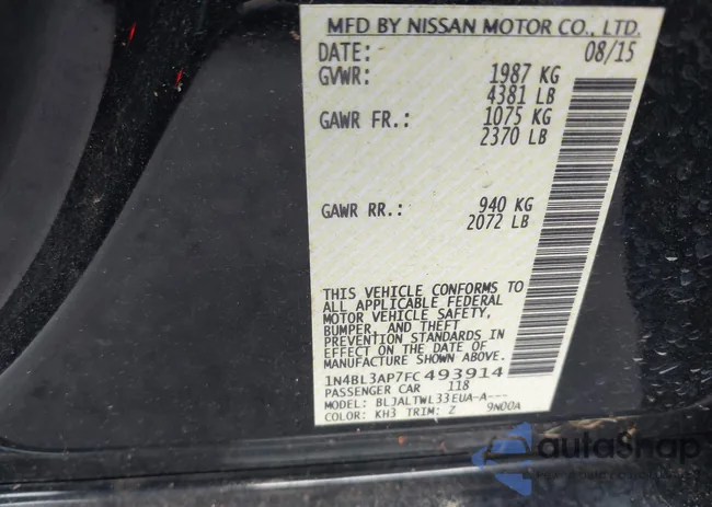 1N4BL3AP7FC493914: 42787241