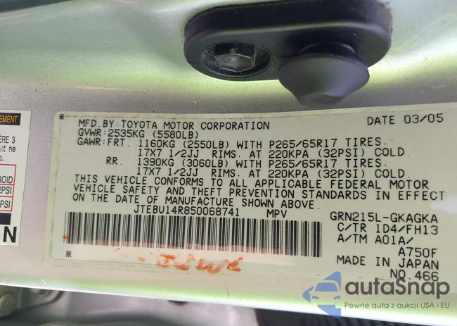 JTEBU14R850068741: 42787244