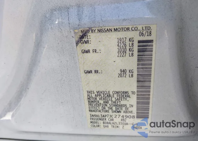 1N4AL3AP7JC274908: 42787549