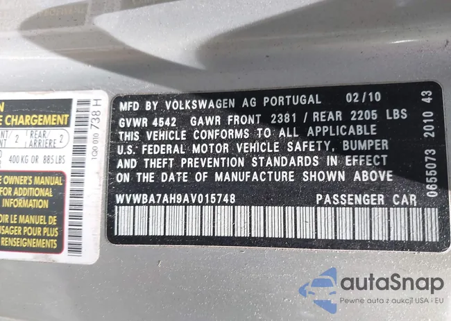 WVWBA7AH9AV015748: 42786578