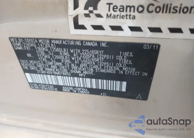 2T3KF4DV1BW078855: 42786703