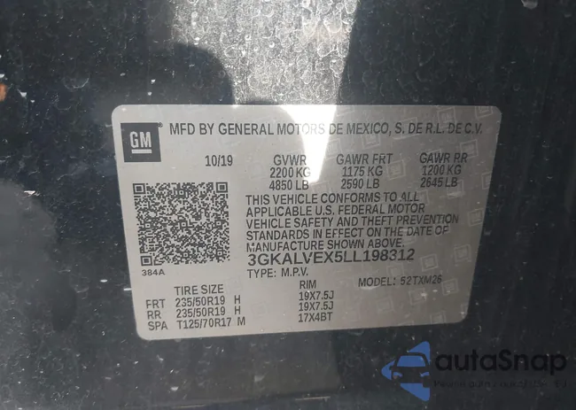 3GKALVEX5LL198312: 42786708