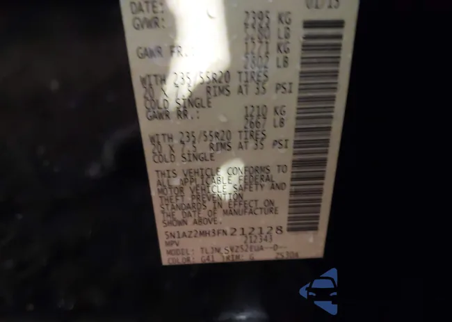 5N1AZ2MH3FN212128: 42786822