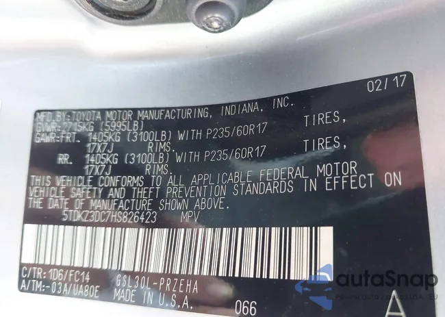 5TDKZ3DC7HS826423: 42786872