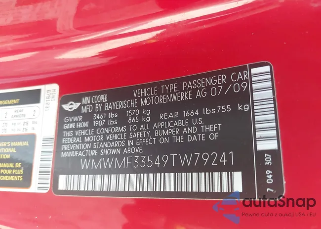 WMWMF33549TW79241: 42786895