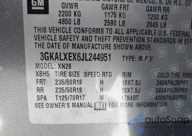 3GKALXEX9JL244951: 42786924