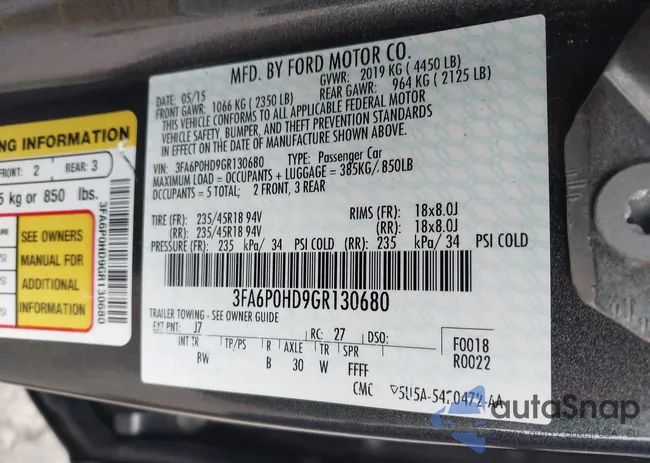 3FA6P0HD9GR130680: 42788025